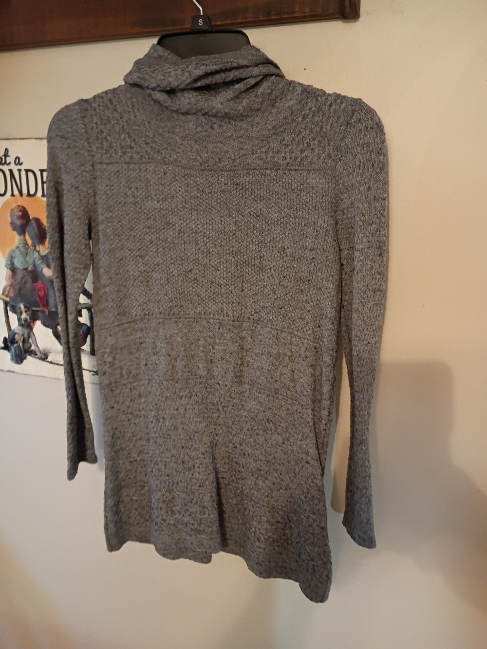 Cato Gray Knit Cowl Neck Sweater